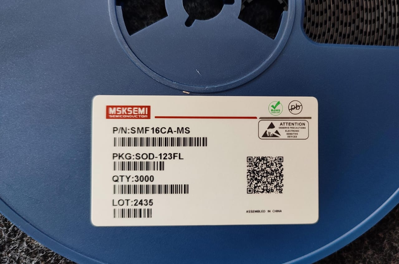 SMF16CA SOD-123FL Bidirectional TVS Diode SMD 16CA 16V ET7799