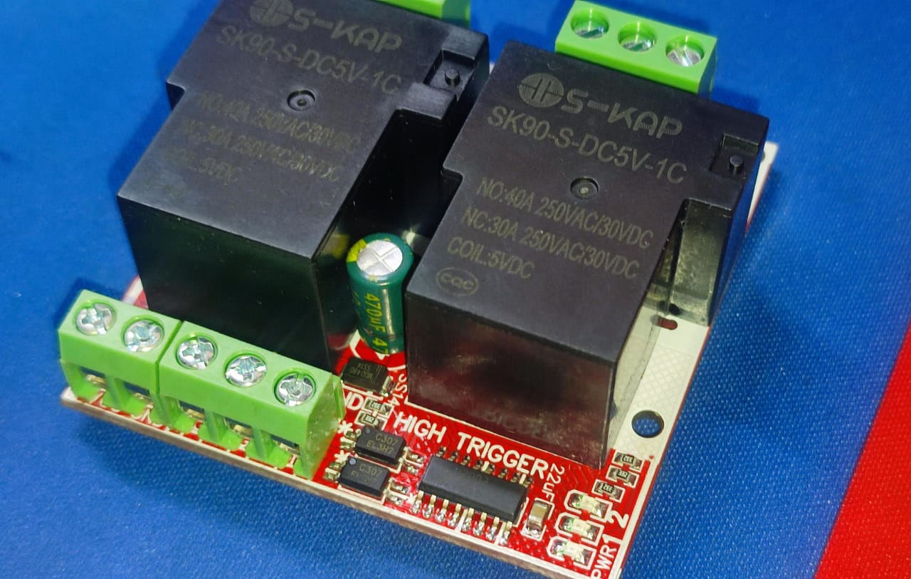 5V 40A / 30A 2 Channel Relay Module With Optocoupler high Level Trigger 2CH ETD11191