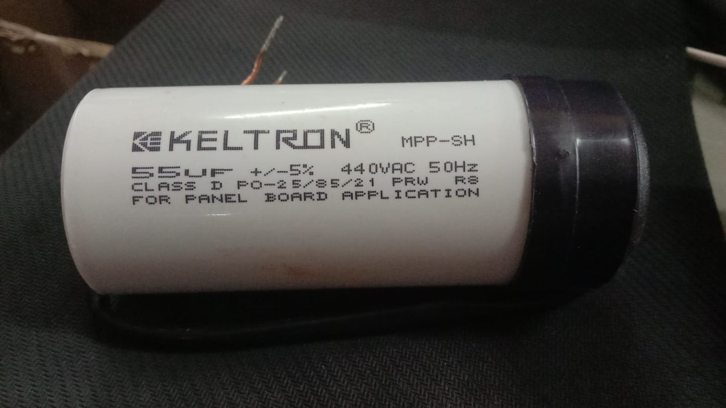 55uF 440V AC CAPACITOR 55MFD KELTRON ETD11046