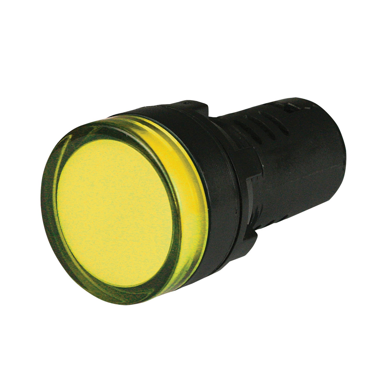 YELLOWISH GREEN LED INDICATOR LIGHT 230V AC 22.5MM 28MM DIA ET7117