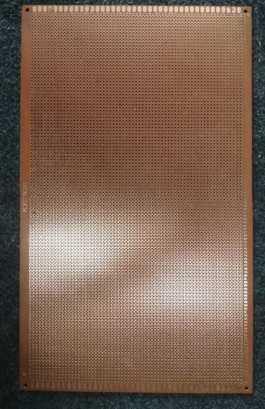 18x30cm dotted PCB single side brown FR2 ET11316