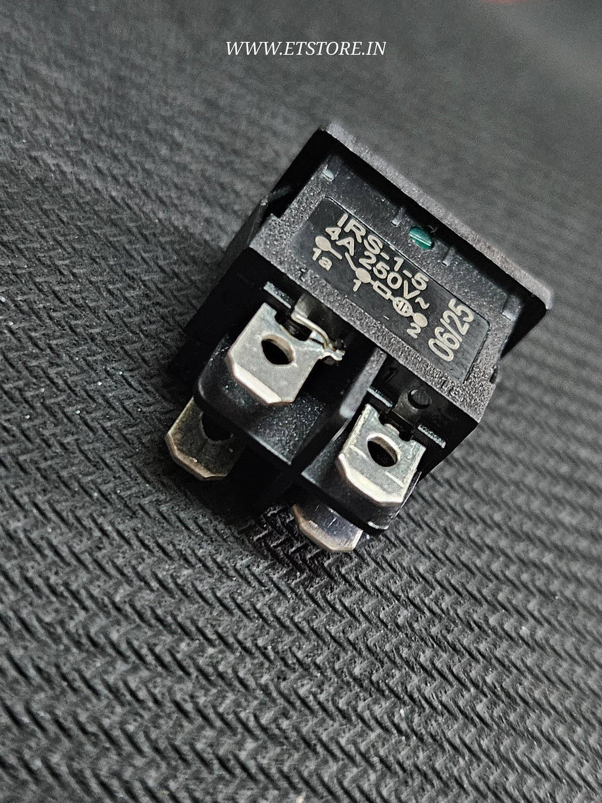 GREEN IRS-1-5 DPST Rocker Switch 4A 250V AC On Off ELCOM ET7207