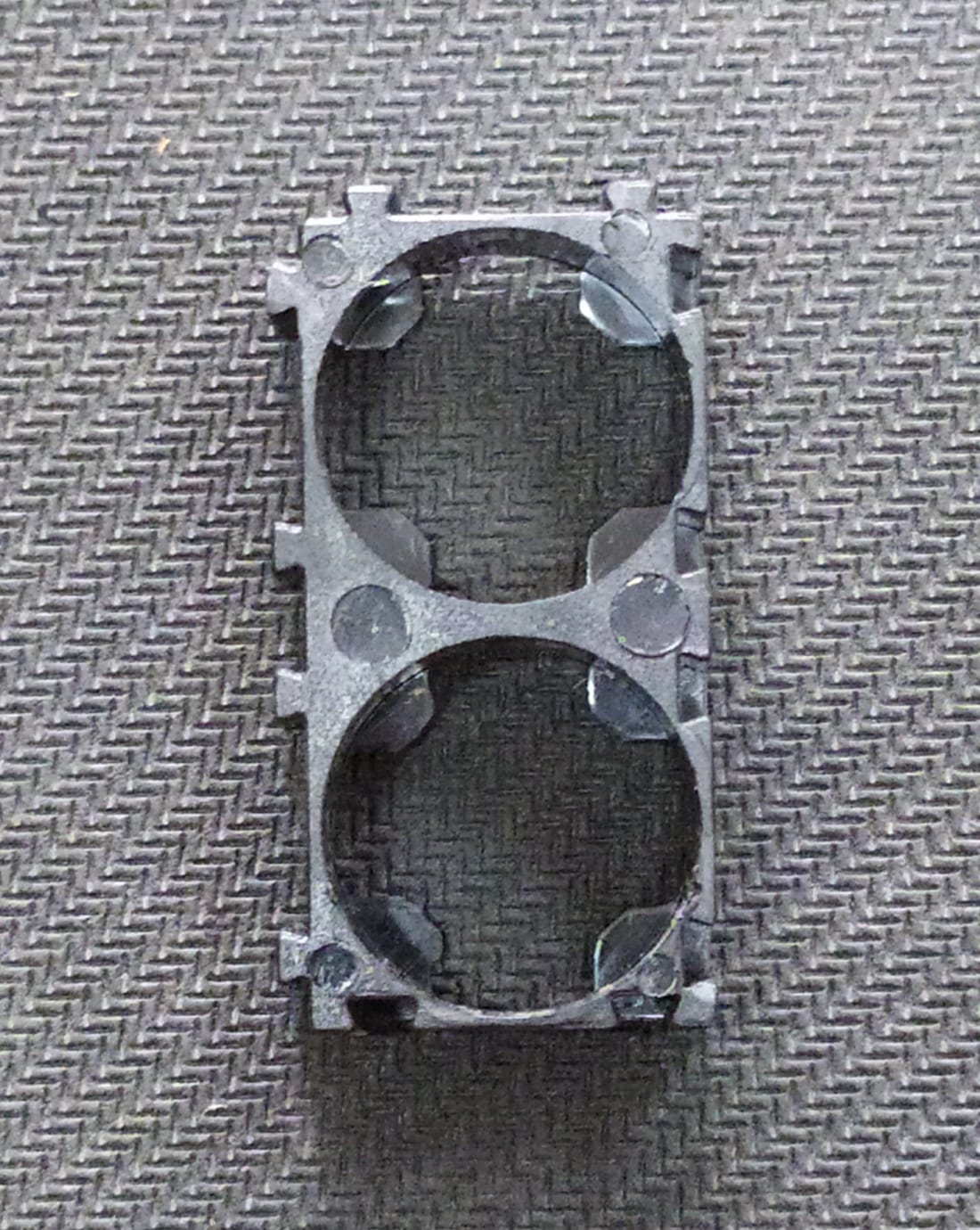 18650 DOUBLE Battery Cell Spacer Holder 1x2 ET6485