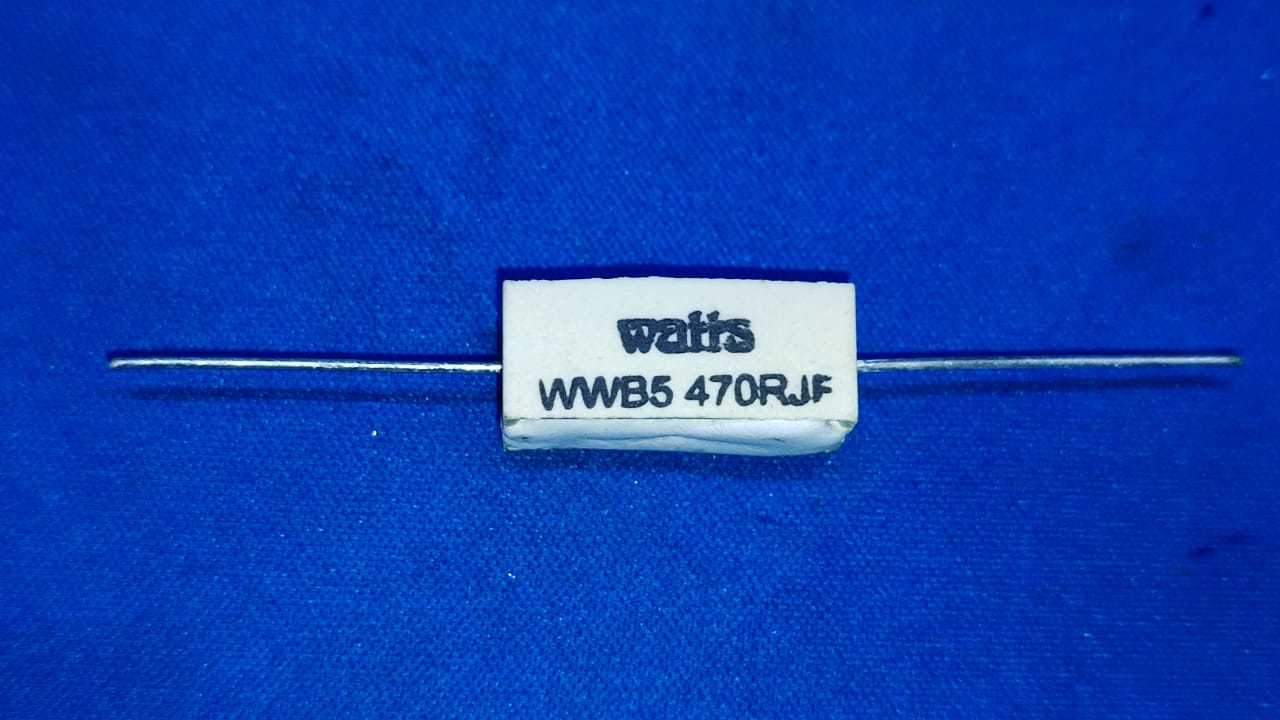 470 ohm 5W resistor watts wire wound 470R 470E ET9363