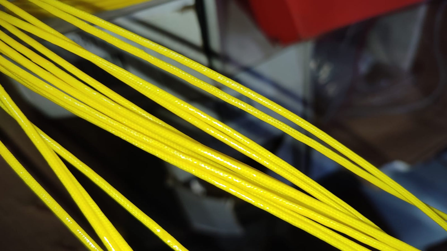 1mm yellow Fiber glass Insulation tubes Sleeves 1 Meter ET8915