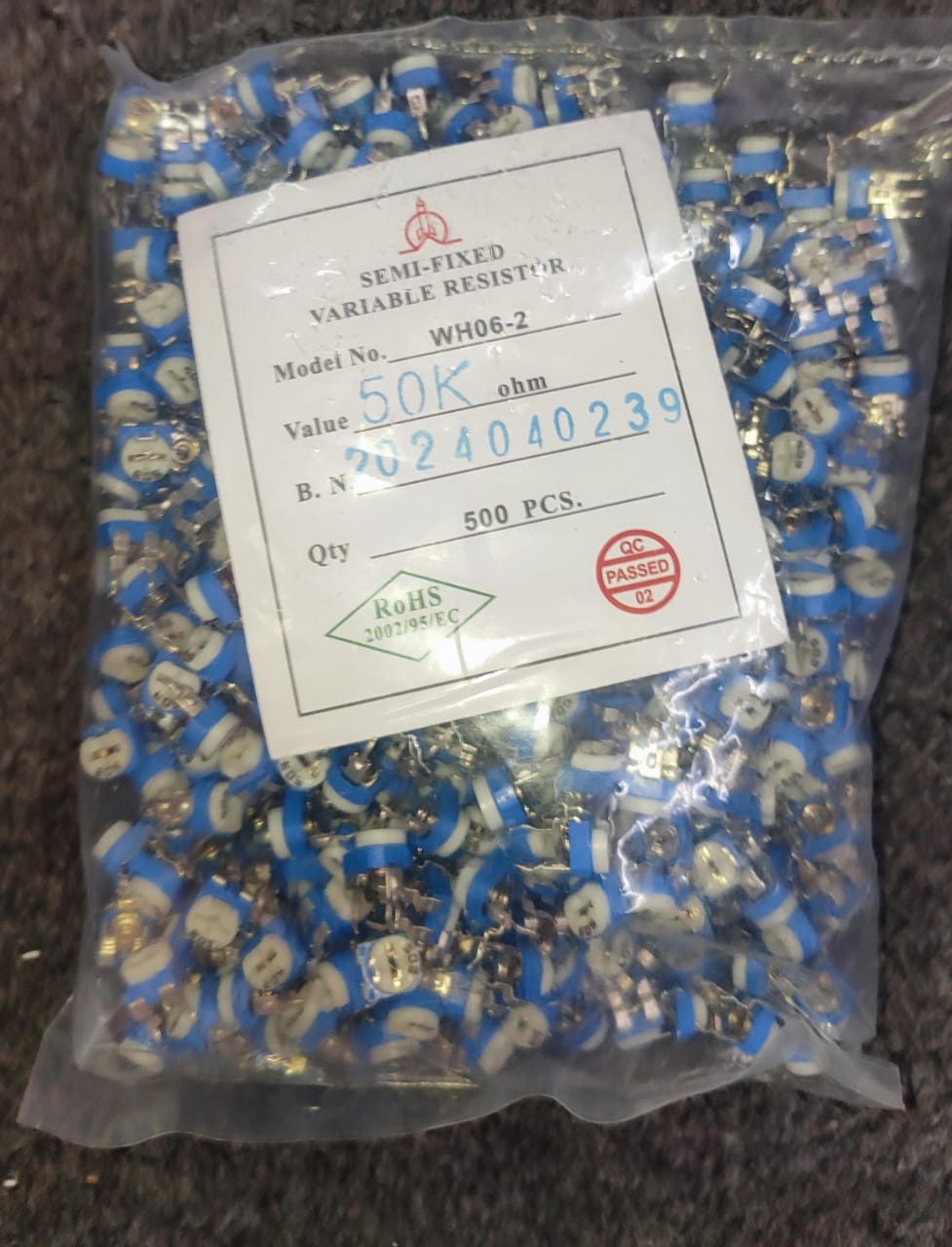 RM065 50k Ohm Potentiometer plastic preset 503 ET10713