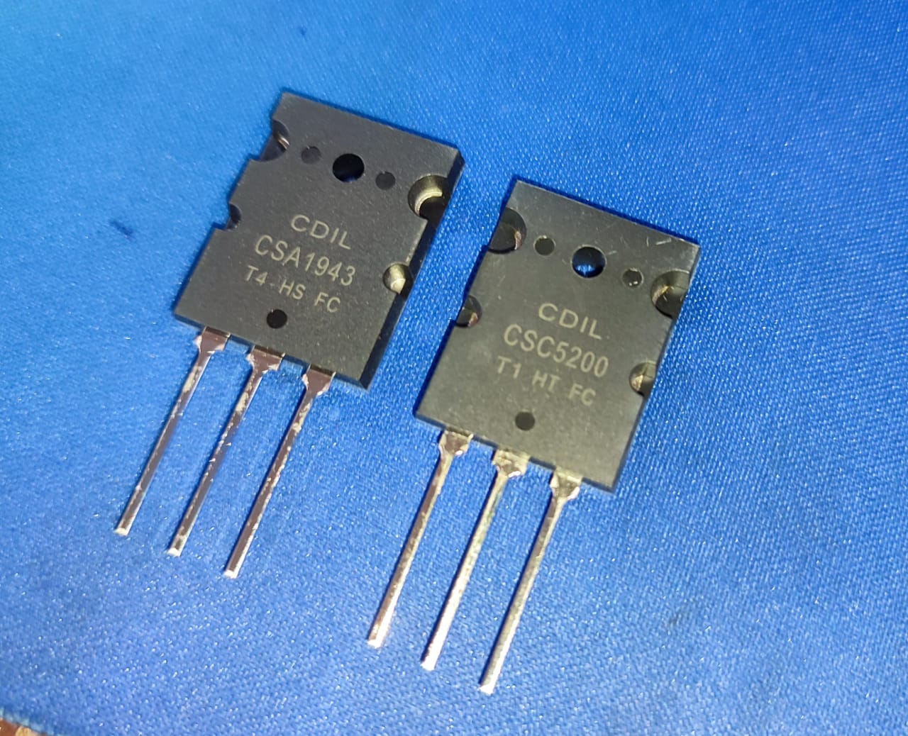 CSA1943 AND CSC5200 TO3P(L) CDIL PNP transistor 230V 15A PAIR ETA1775