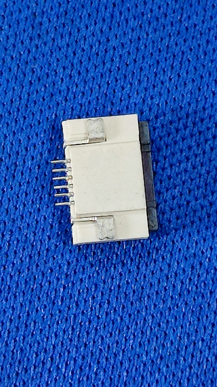 FPC-05F-6PH20 Flip type 6P Bottom Contact Horizontal attachment SMDP=0.5mm Right Angle FFC FPC Connector