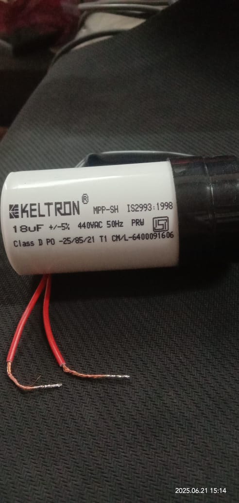 18uF 440V AC CAPACITOR 18MFD KELTRON ETD11044
