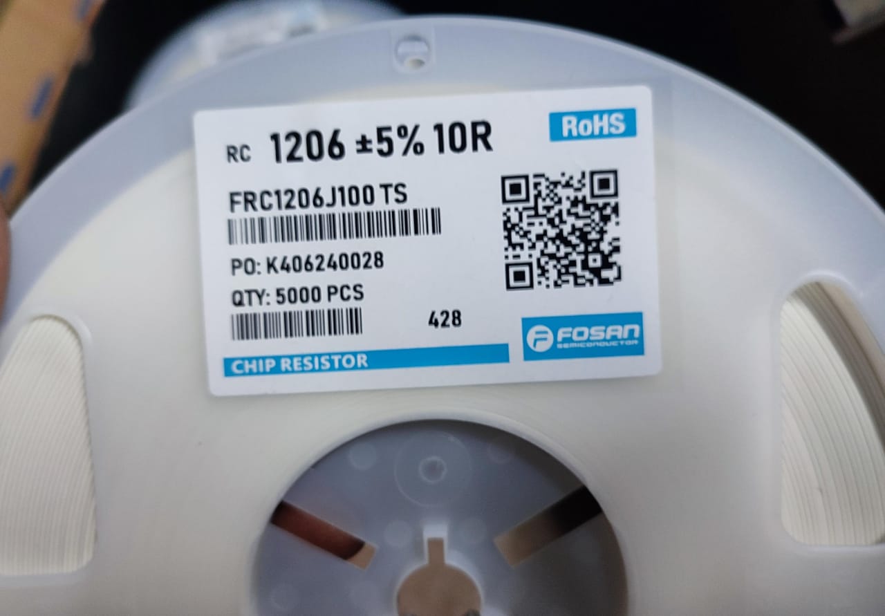 10 OHM 1206 SMD RESISTOR 0.25W 5% TOLERANCE 10R 10E ET9003