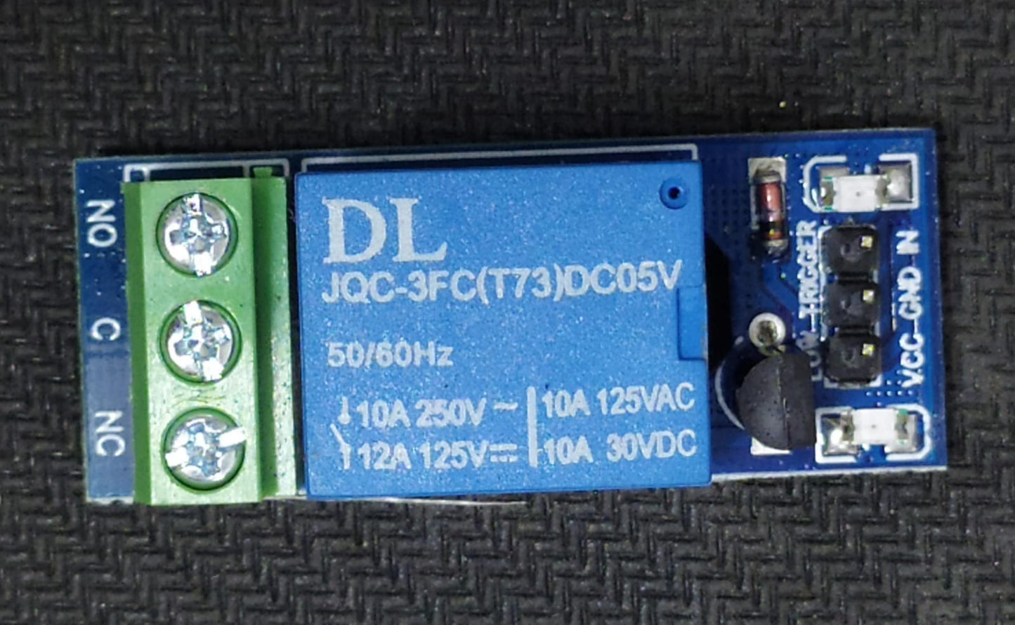 5V 1 Channel Relay Module 10A LOW TRIGGER Active Low 1CH ET6311