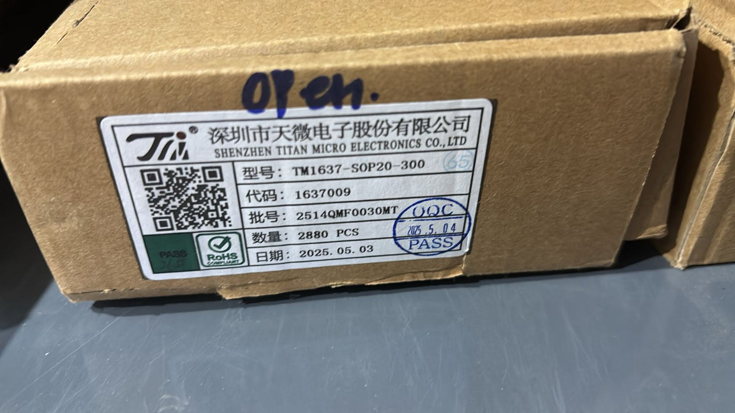 TM1637 SMD SOP-20 Titan Micro Electronics 1637 ETA1363