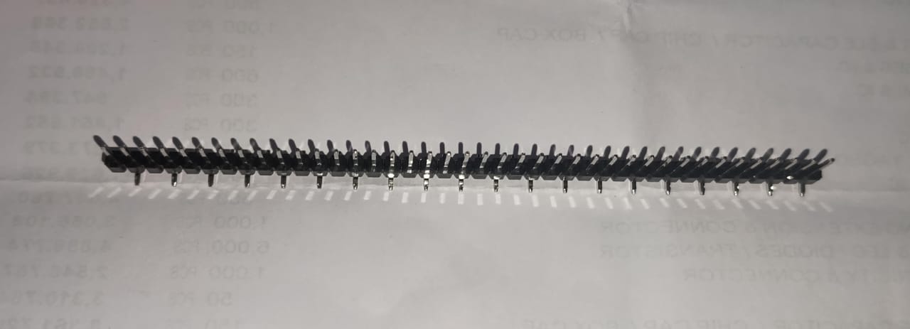 40 Pin 2.54mm Pitch SMD Male Header straight 1x40 BERGSTRIP Staggered Pins ETD11287