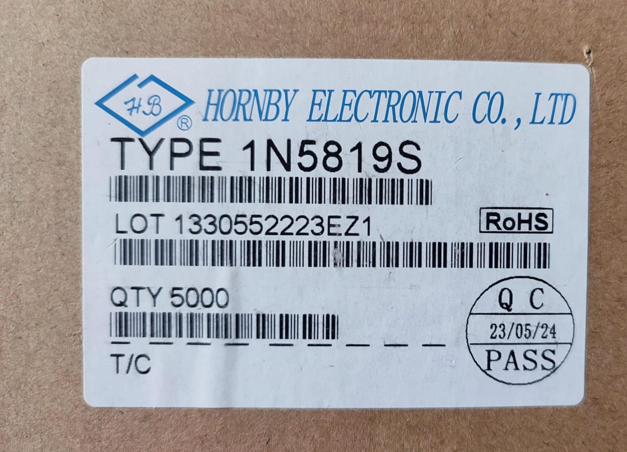 1N5819S Diode 40V 1A SCHOTTKY DO-41 HORNBY ETA1009
