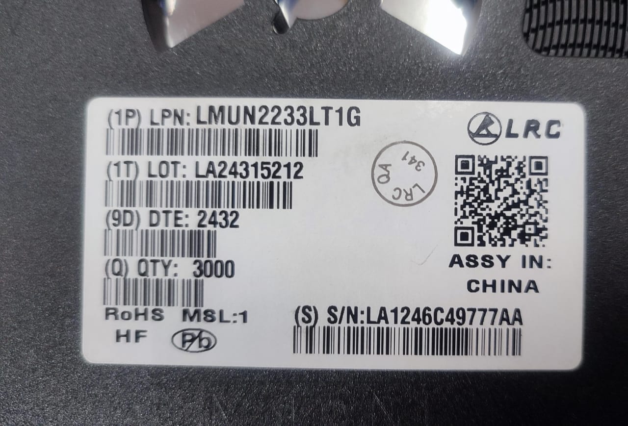 LMUN2233LT1G SOT-23 A8K NPN 100mA 50V Digital Transistors SMD A2046