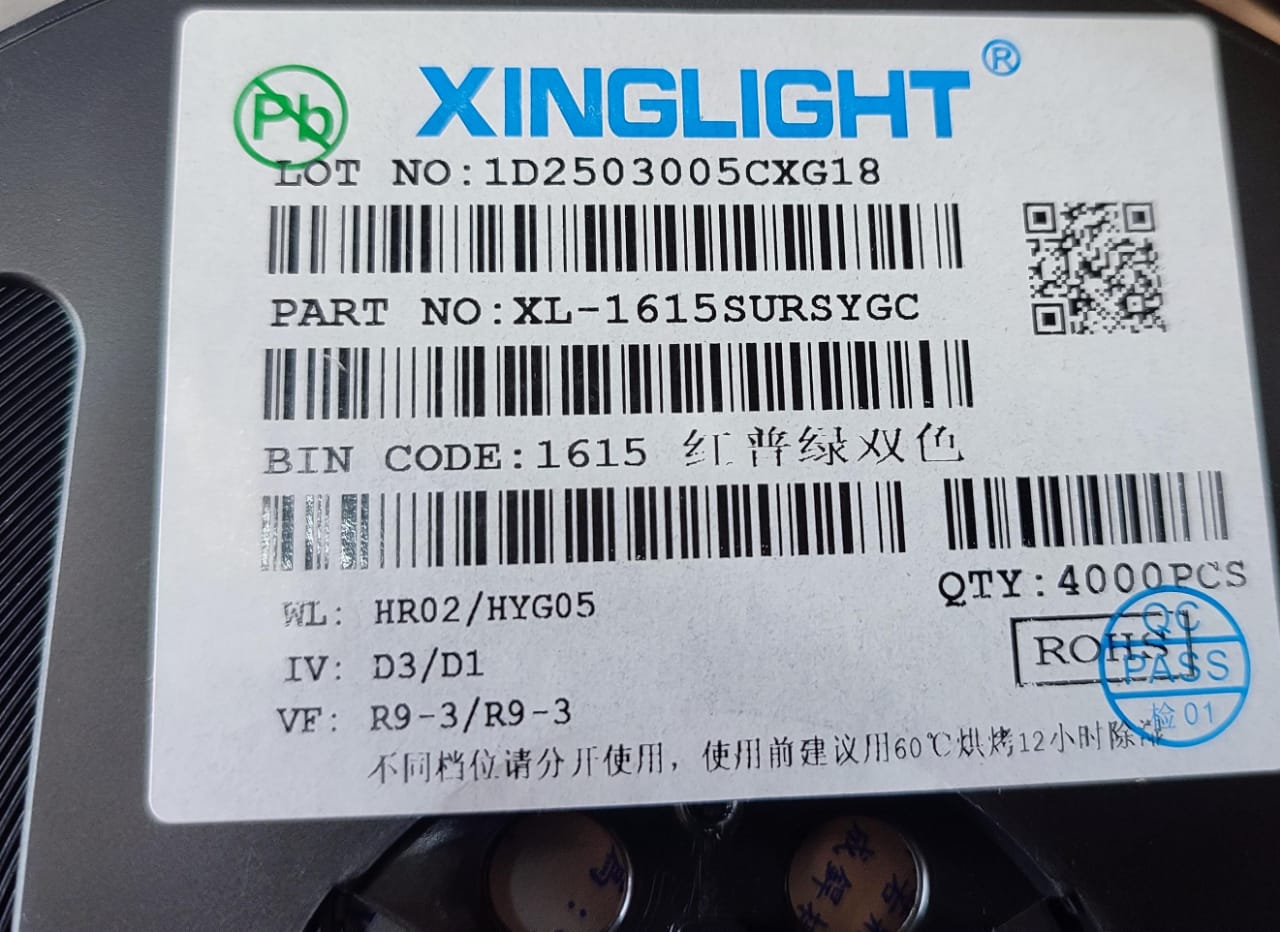 XL-1615SURSYGC Red ,Yellowish Green dual color 0606 SMD LED ET7719
