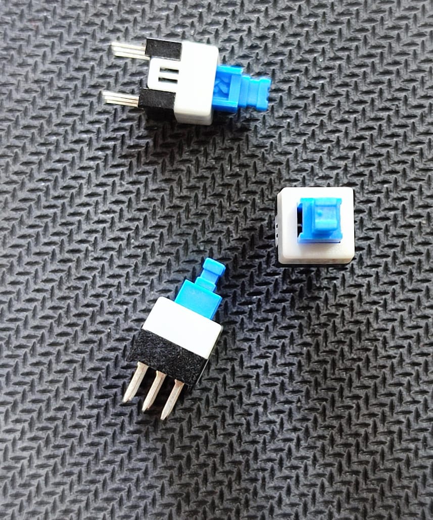 PB-70L 7x7x12mm 6 leg MICRO SWITCH 6Pin lock ET7411