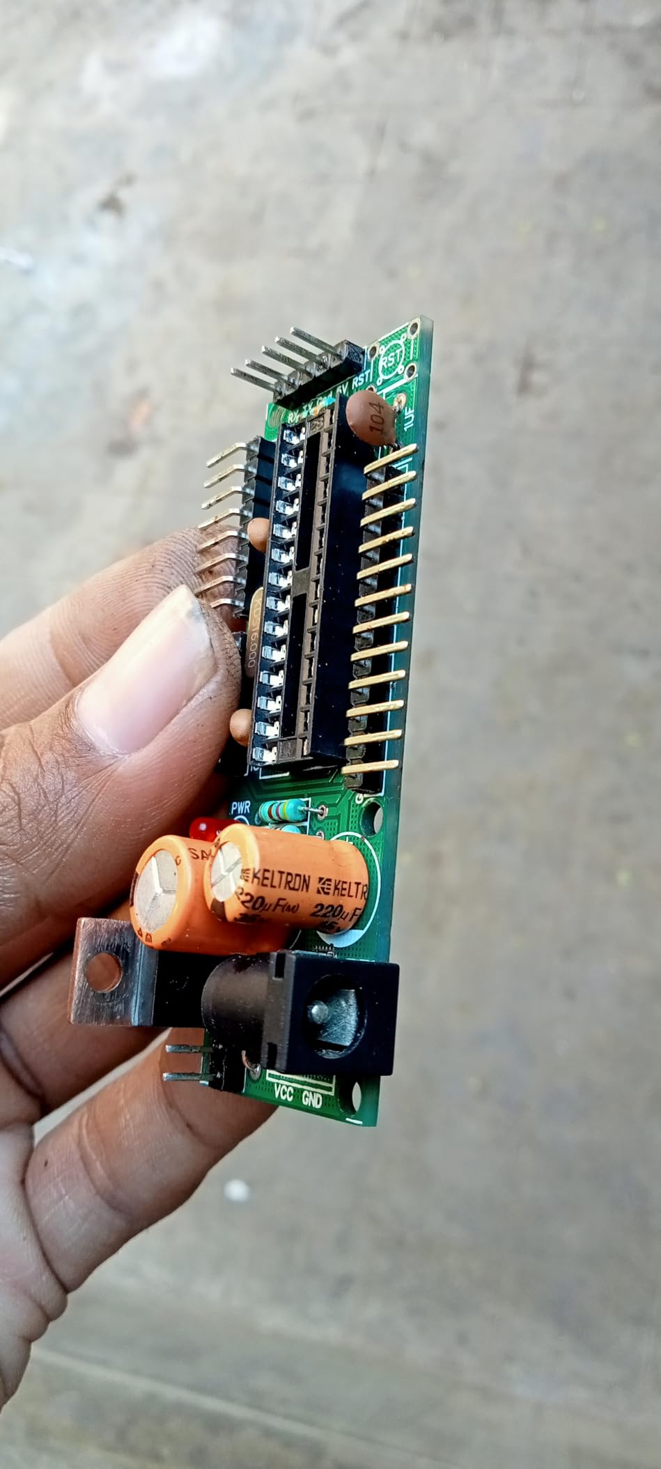 ATMEGA328 OR ATMEGA8 BREAKOUT BOARD PCB ONLY WITH 7-12V INPUT SUPPORT ET5860