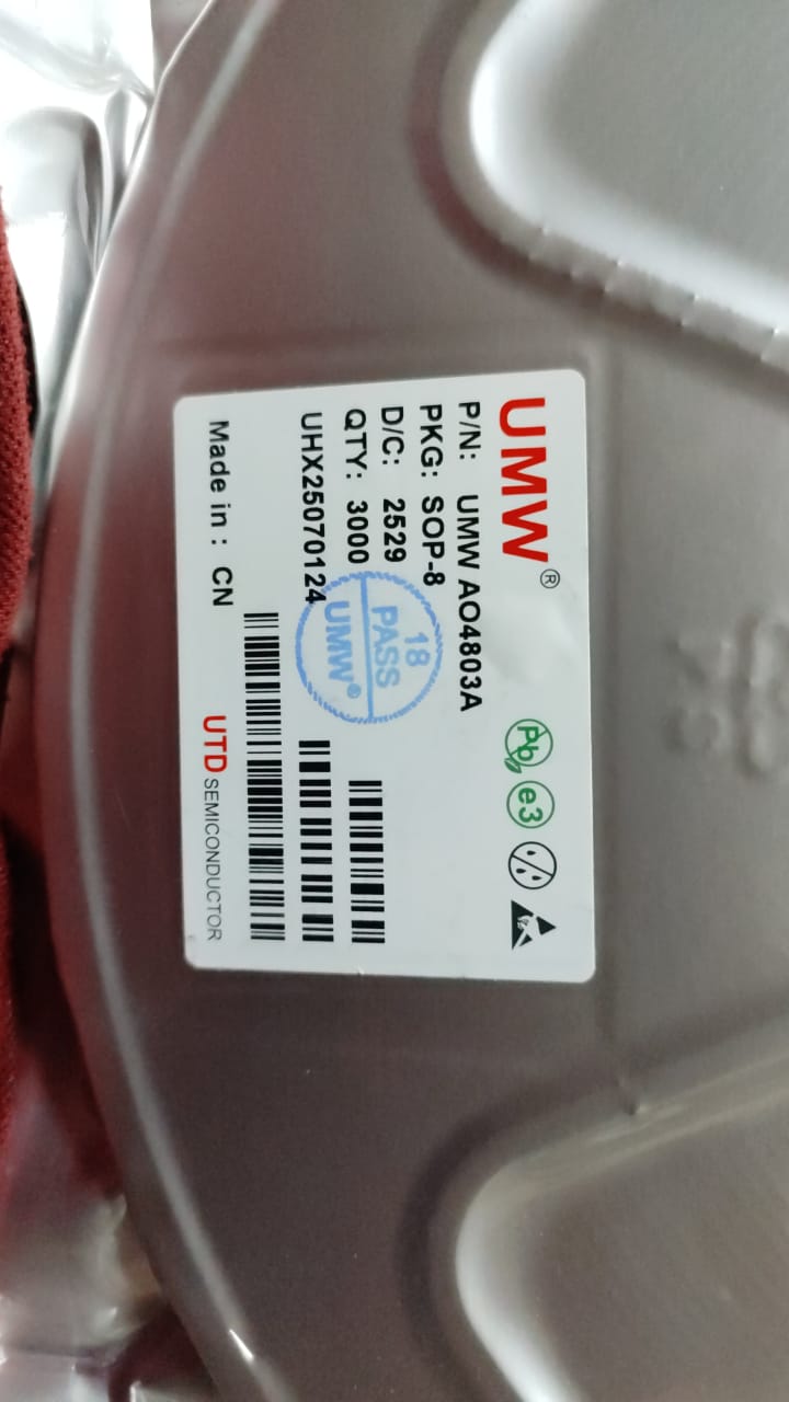 AO4803A SOP-8 SMD UMW DUAL P-Channel MOSFET 30V 5A 4803 ET7600