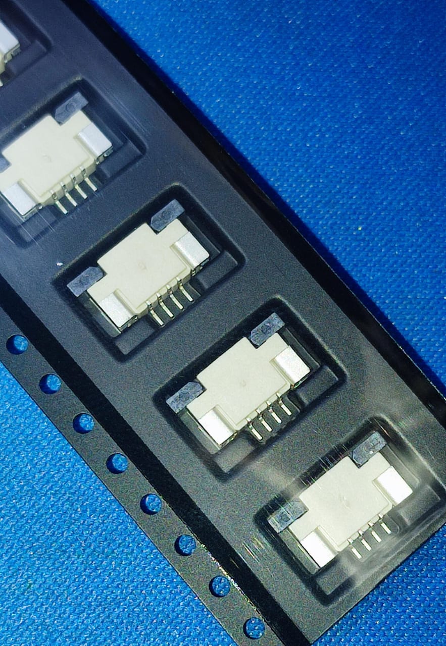 AFA07-S04ECA-00 4 pin SMD,P=1mm,Surface Mount,Right Angle JUSHUO Drawer Type 4P Contact FFC, FPC Connector ETA2508