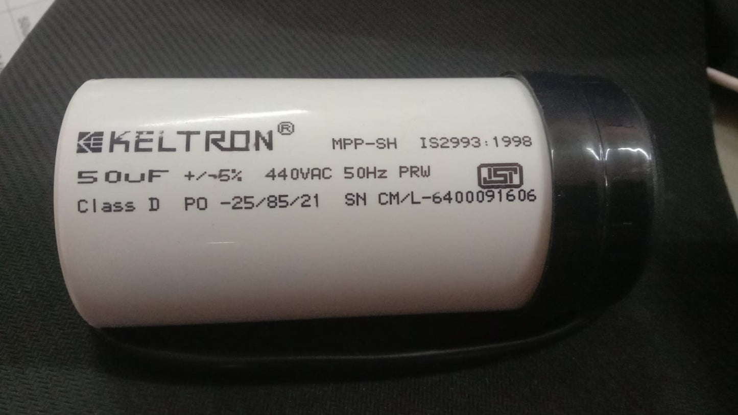 50uF 440V AC CAPACITOR 50MFD KELTRON ETD11053