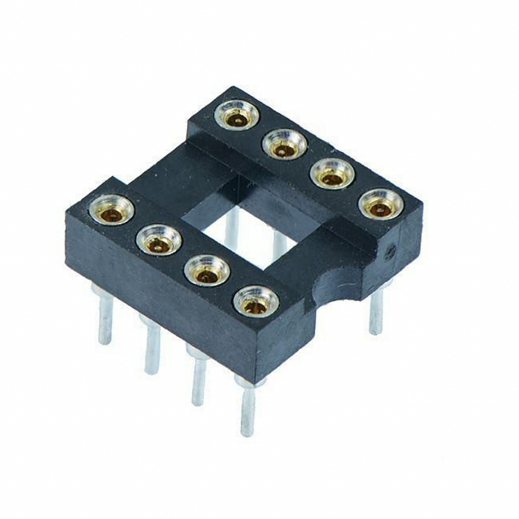 8 PIN ROUND IC BASE SOCKET OR HOLDER 2.54MM PITCH ET7260