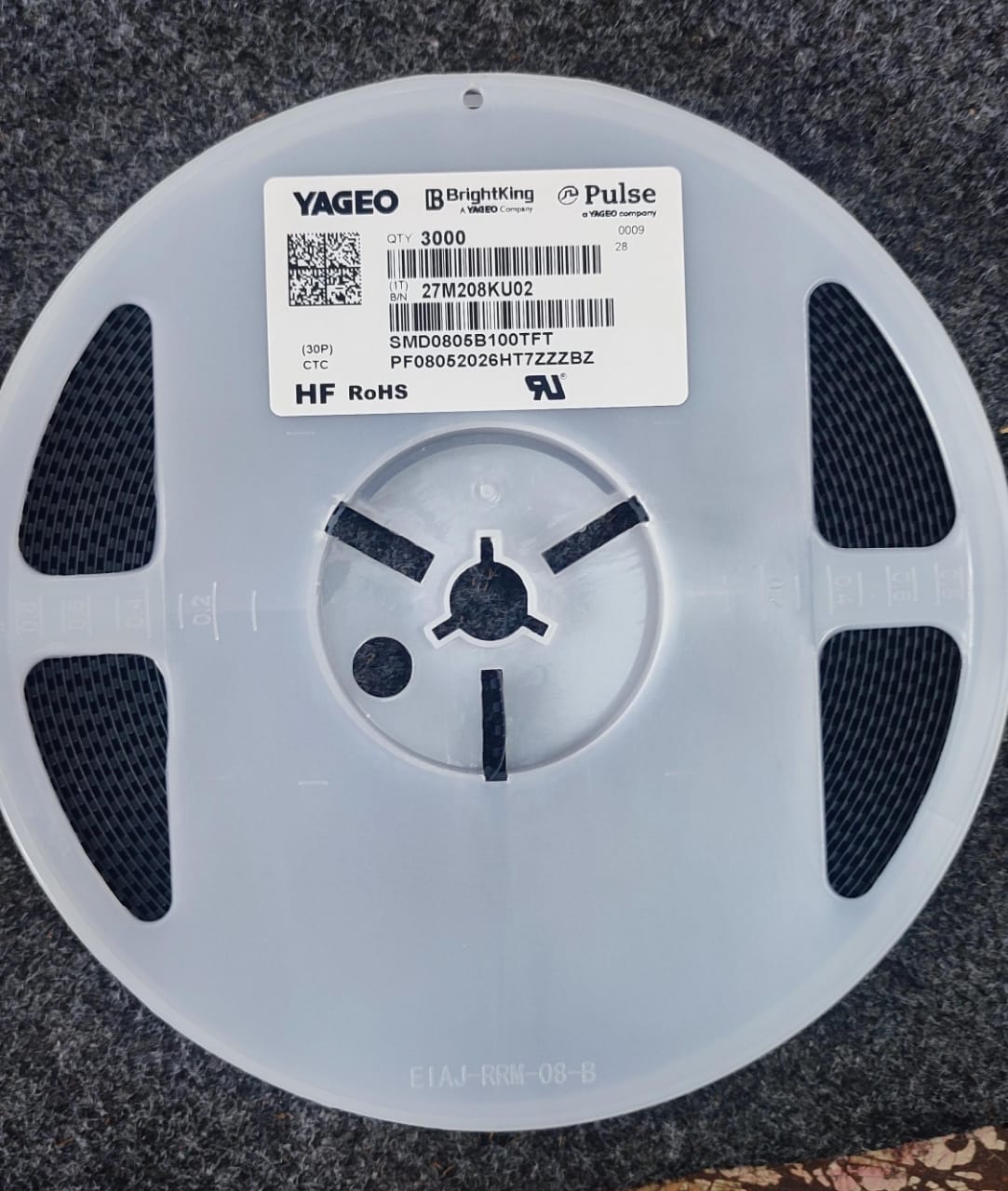 1A 6V PPTC FUSE SMD0805B100TFT 0805 BRIGHT KING Resettable Fuse ETD11106