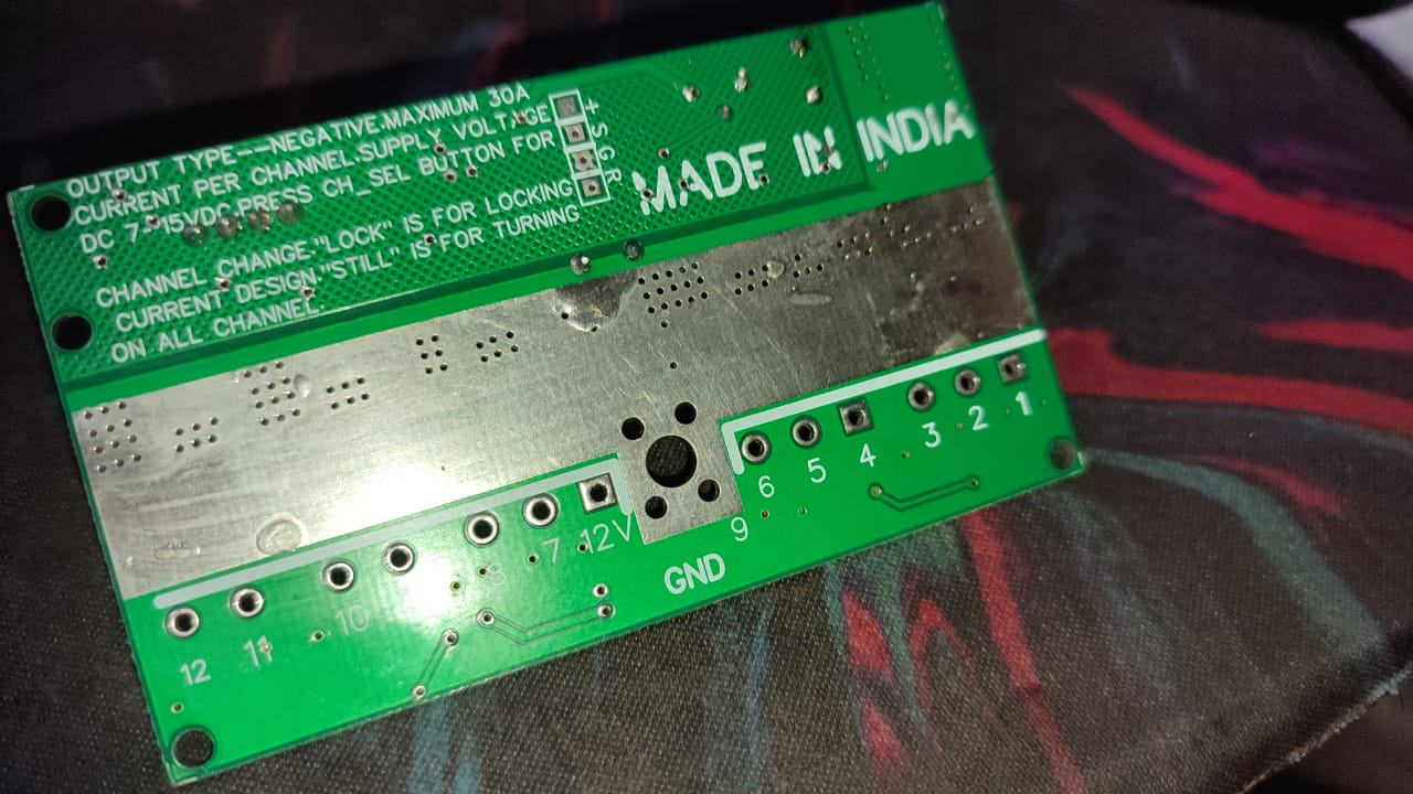 12 Channel 50A 7-15V DC DC Design Chaser without connector ET11281