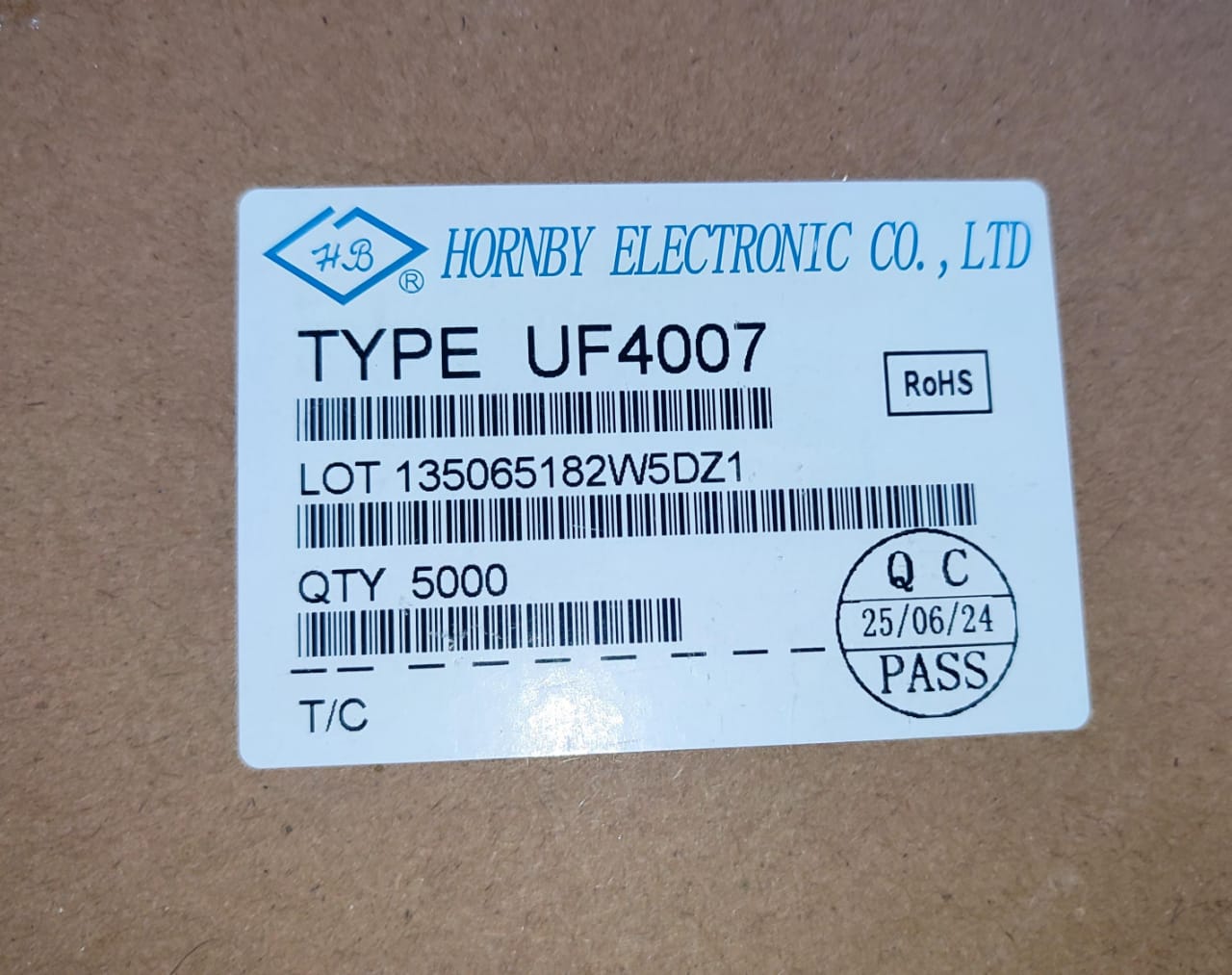 UF4007S HORNBY 1A 1000V FAST RECOVERY DIODE RECTIFIER ETA1241