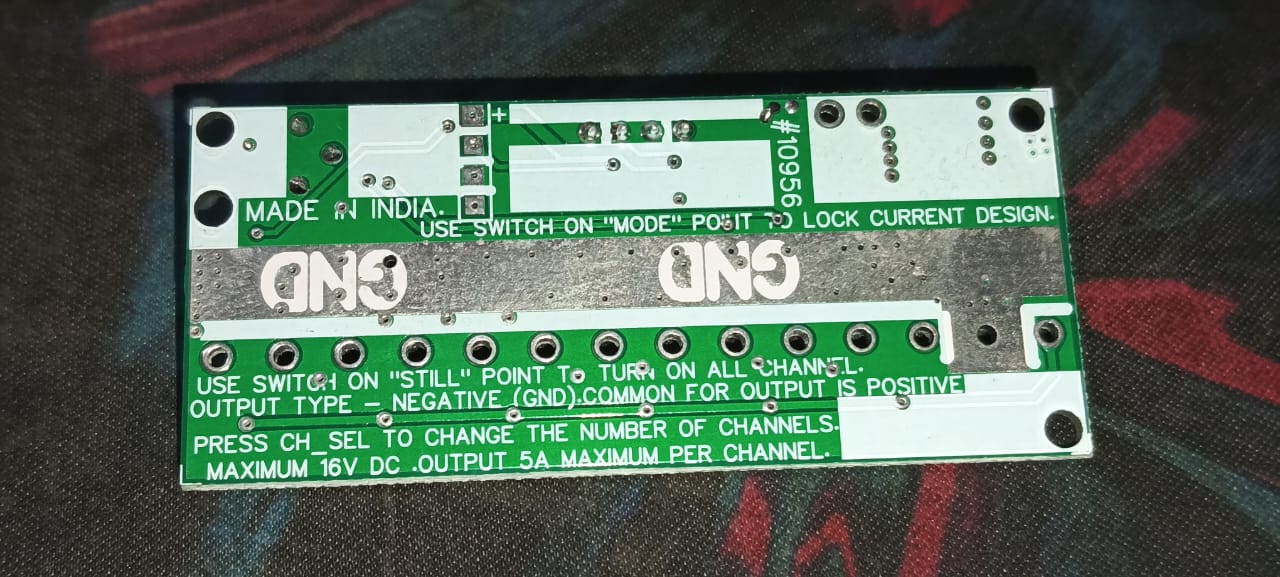 DC Design Chaser 12 Channel 7-15V DC 5A WITHOUT CONNECTER ETD11277