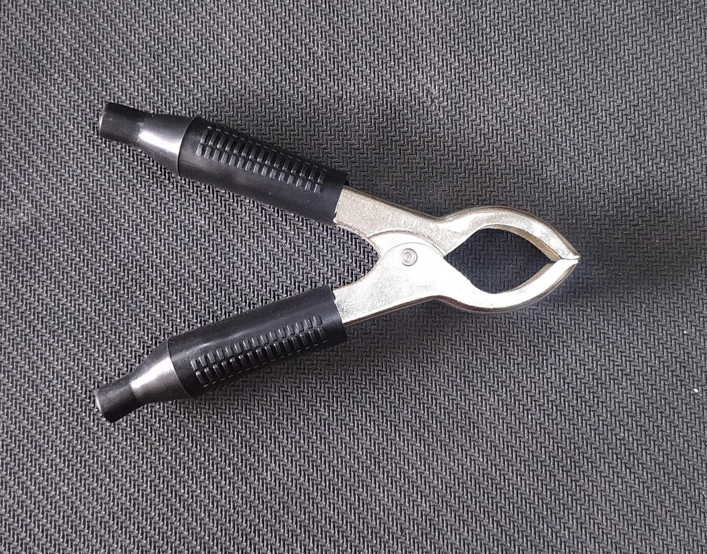 80mm Pair of RED BLACK Crocodile Alligator Clip ET7419