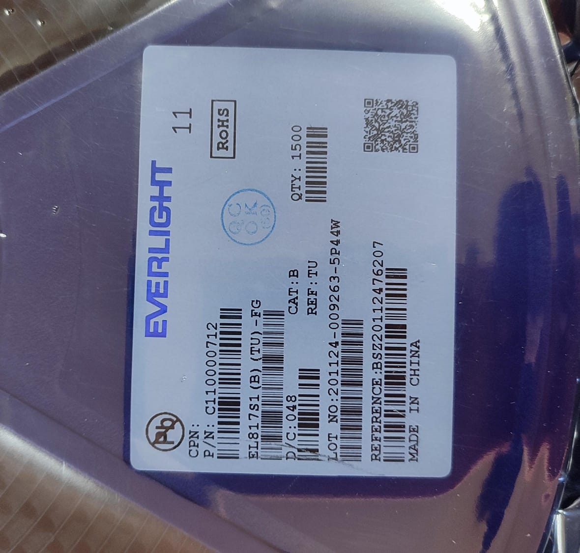 EL817S1(B) (TU) - FG SOP4 SMD Opto couplers Everlight 817 ETA1237