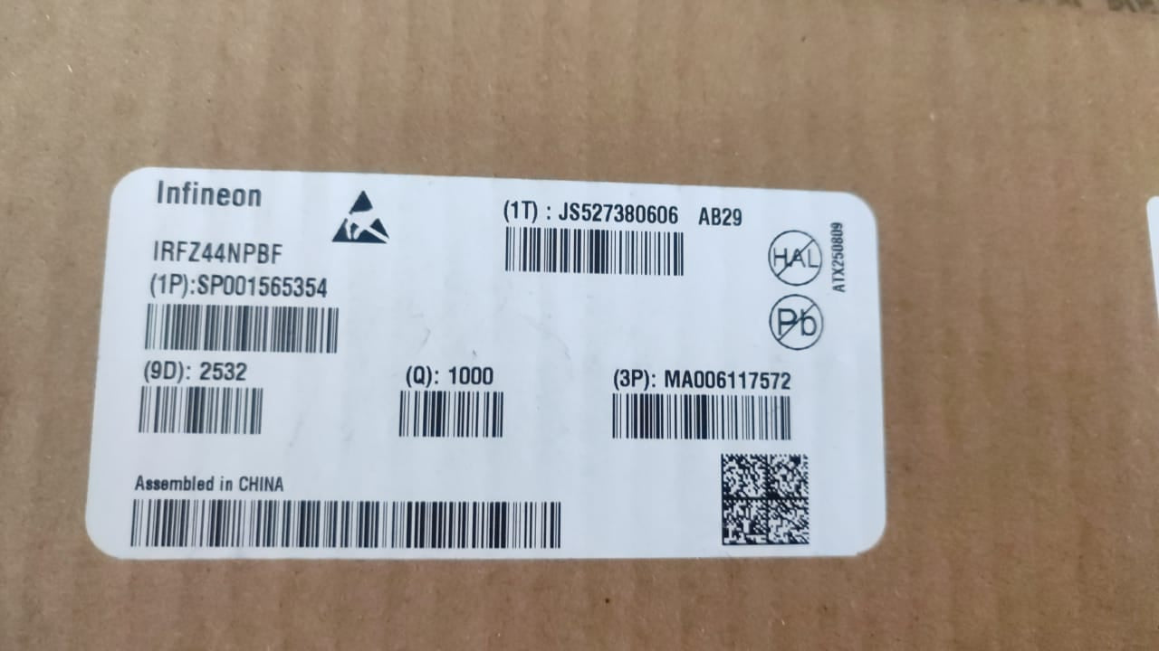 IRFZ44NPBF TO220 Infineon 55V 49A MOSFET N-Channel z44 44 ETA1137