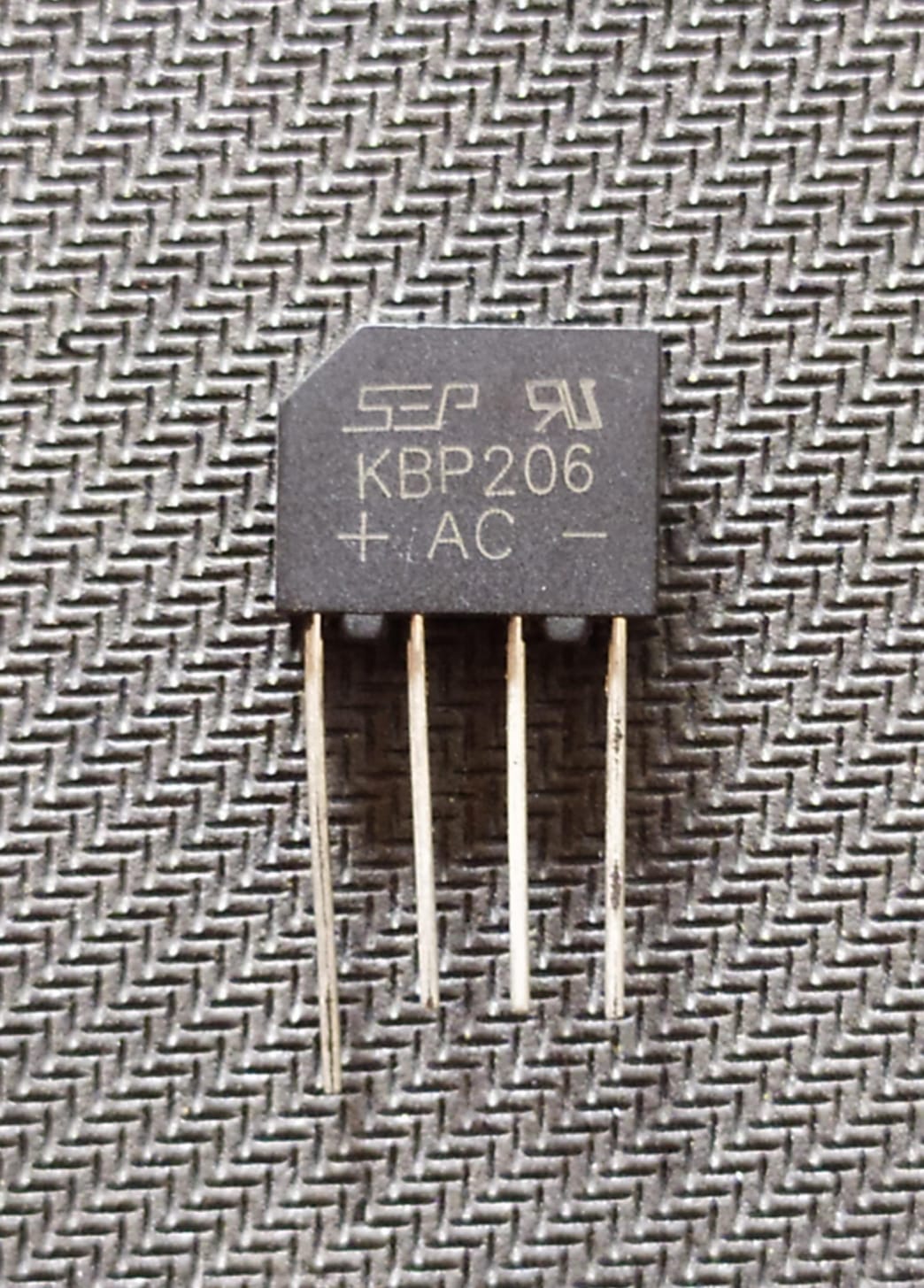 thumbnail image 2 of 50pcs KBP206 Bridge Rectifier - 2A 600V - SEP Brand - KBP 206 2 of 5