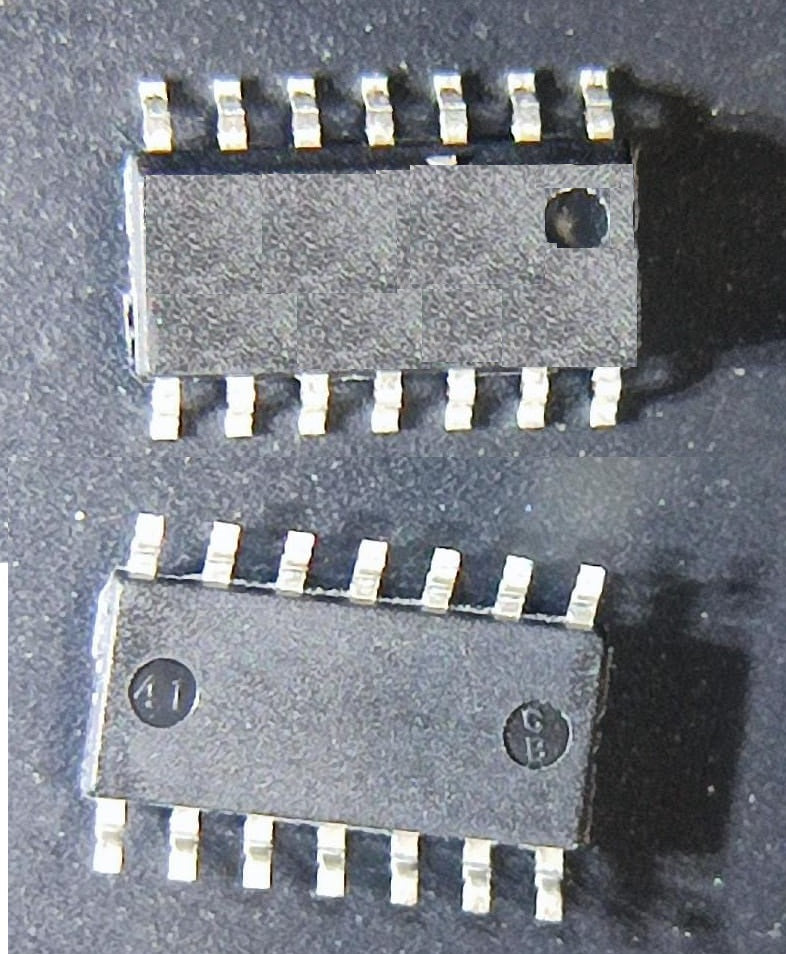 HEF4011BT SMD SOIC14 Quad 2-input NAND gate ET7332
