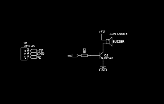 BUZZER MODULE PCB FOR 12MM DIA BUZZER ET5926