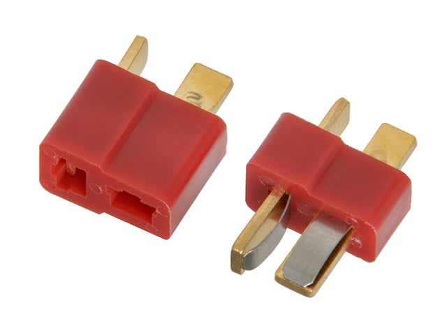 Conectores T-Dean Dorados Para Baterías LiPo - Incluyen Tubo