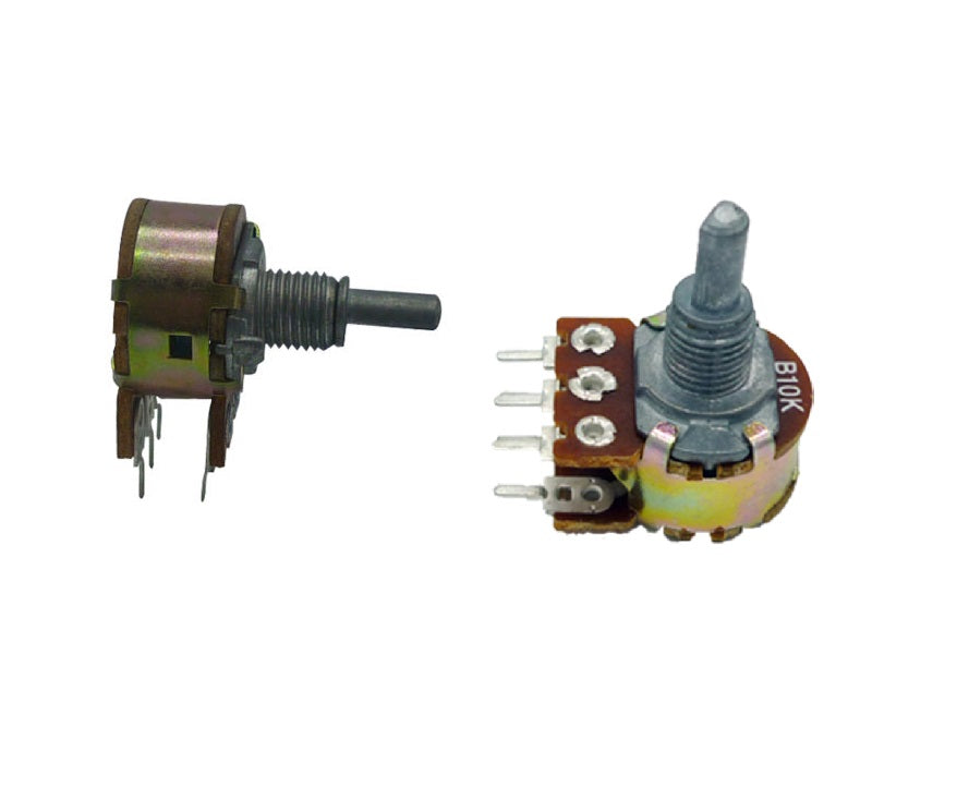 100K OHM DUAL STEREO potentiometer Rotary POT WITH METAL SHAFT ET10587