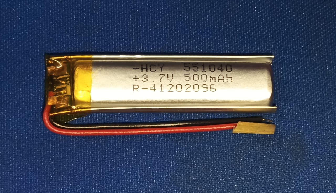 3.7V 500mAH 551040 55x10x4mm Lithium Polymer Battery ET11356