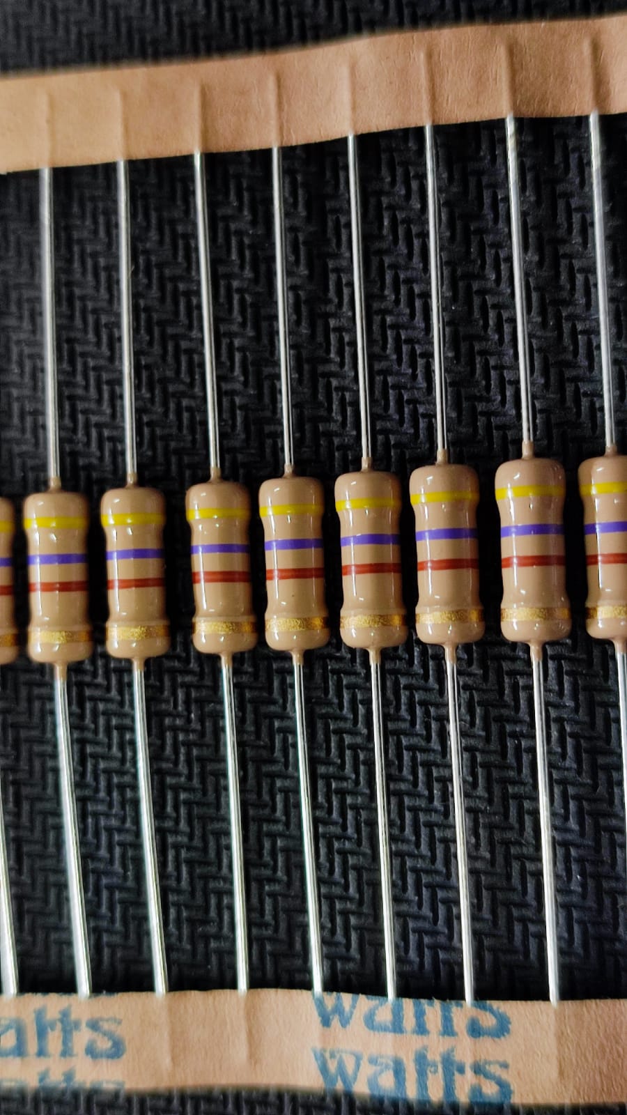 470 OHM 1W RESISTOR CFR Tolerance 5% 470E 470R ET10412