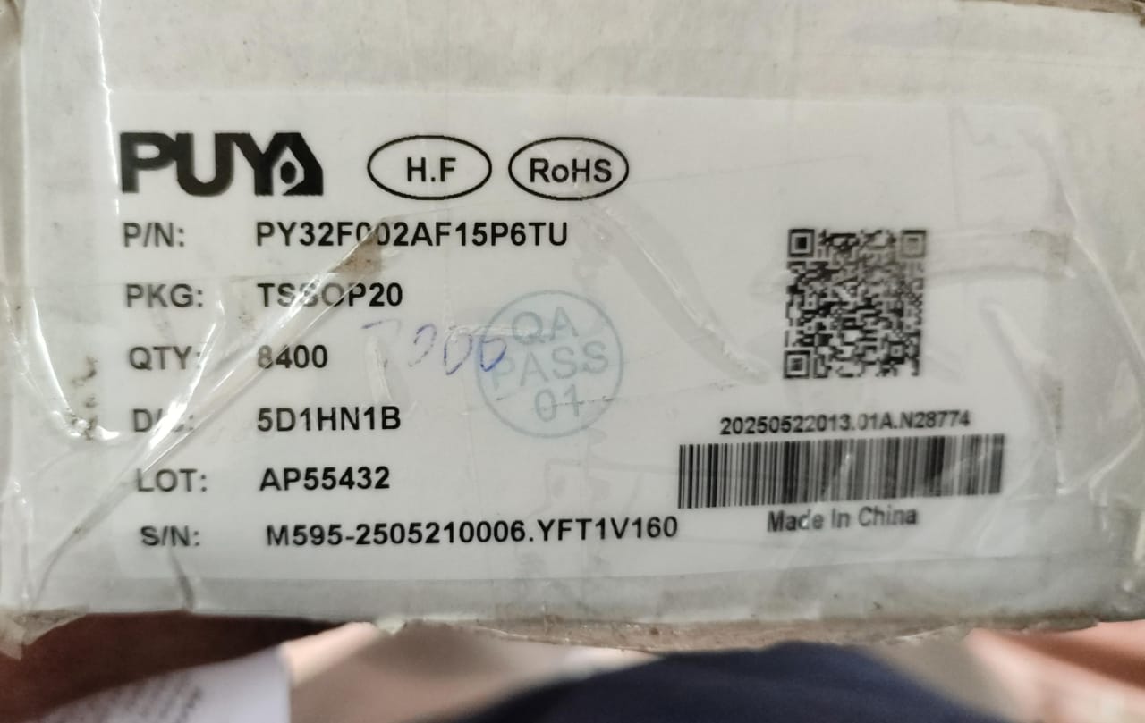 PY32F002AF15P6TU ARM-M0 24MHz TSSOP-20 Microcontroller PUYA A2077
