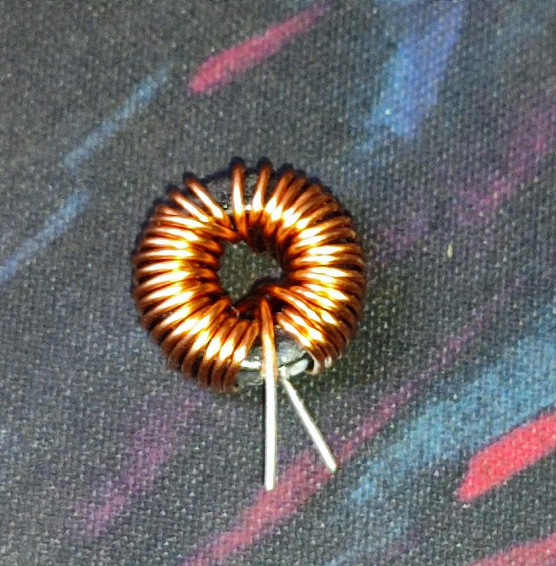 100UH 16X7MM 5A FERRITE MAGNETIC INDUCTOR COIL TOROIDAL 20% 0.7MM WIRE DIA ET10731