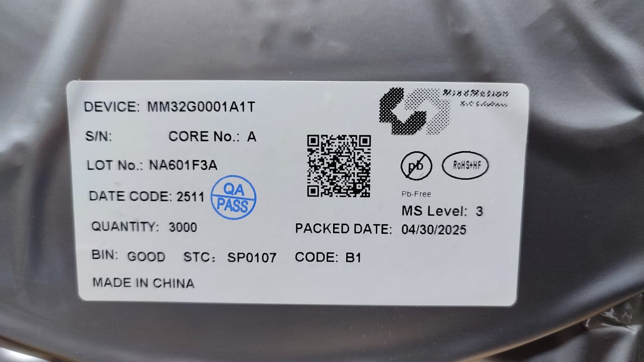 MM32G0001A1T TSSOP20 MINDMOTION MCU ARM 32Bit SMD microcontroller G0001A1T ETA2534