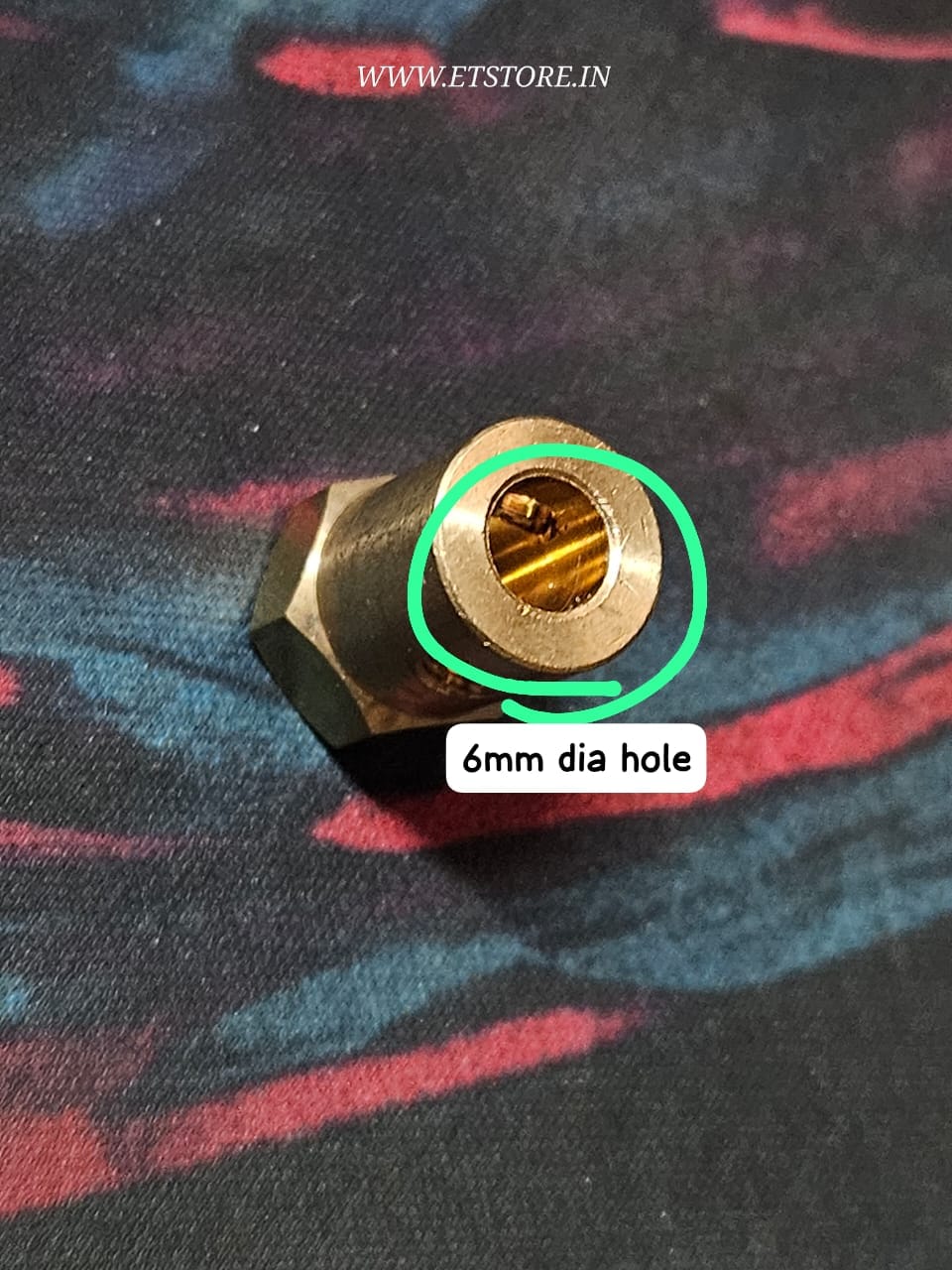 6mm Wheel Connector / DC Gear Motor Hex Coupling ETH6830