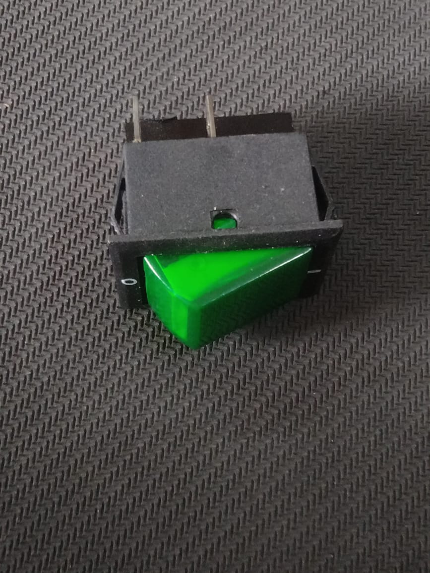 SE324 GREEN SOYNIA 2 POSITION 4 LEG 250V 16A ROCKER SWITCH with indicator B8866