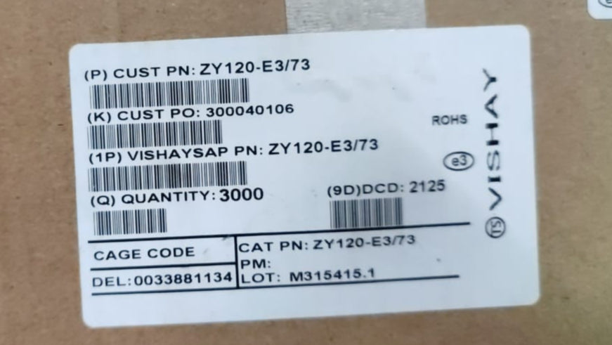 120V 2W ZY120-E3/73 Zener Diode ETA2187