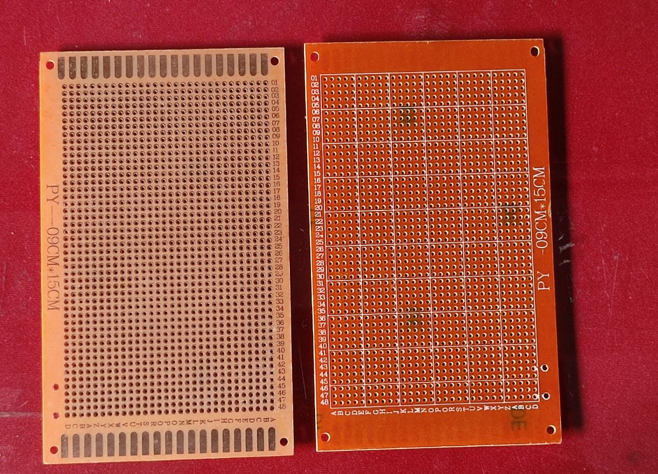9x15cm dotted PCB single side brown fr2 ET8783