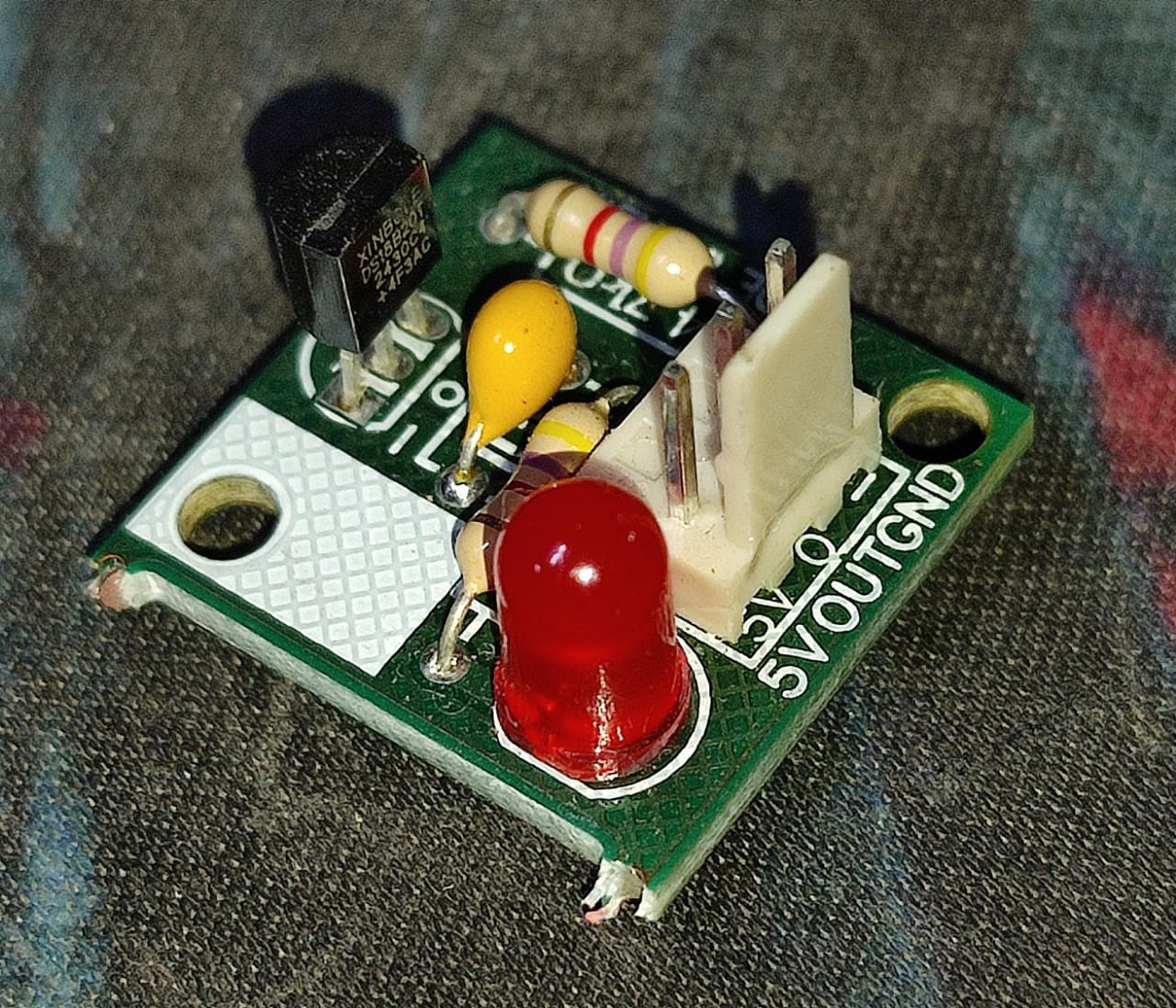 PCB For DS18B20 Temperature Sensor Module ET5790