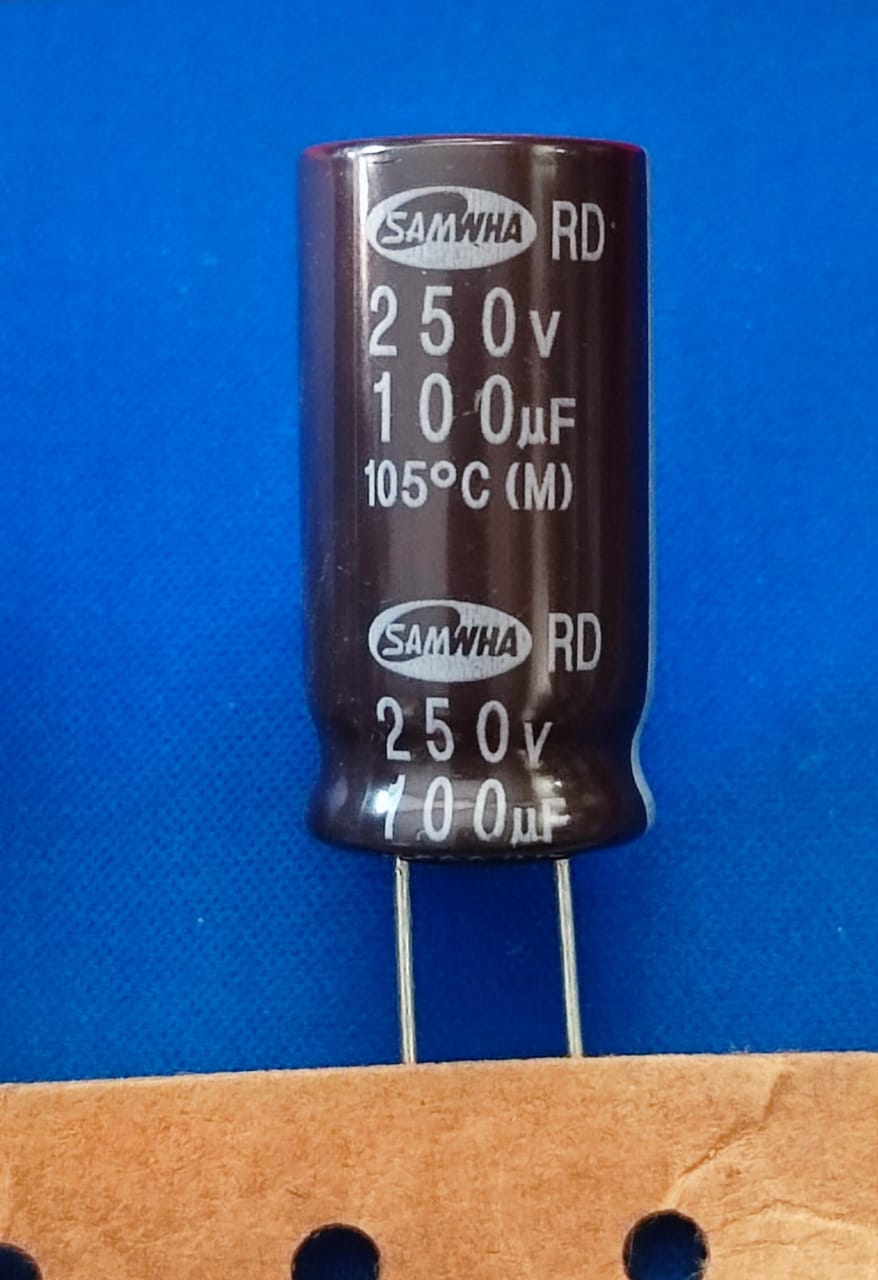 100uF 250V SAMWHA Electrolytic Capacitor ETA2238