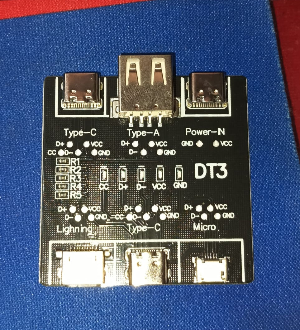 DT3 Data Line Detection Board with Type-C Interface & Fast Charging Line Abnormality Detector ETA2496